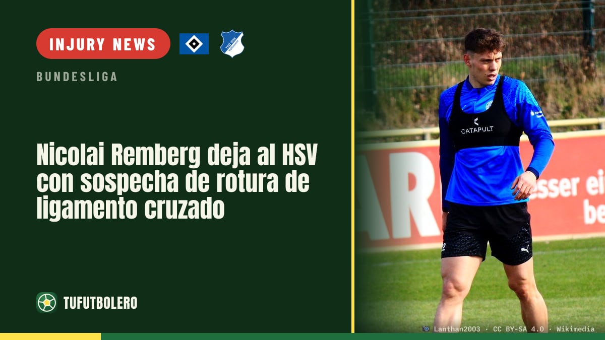 Nicolai Remberg exits HSV with suspected ACL injury