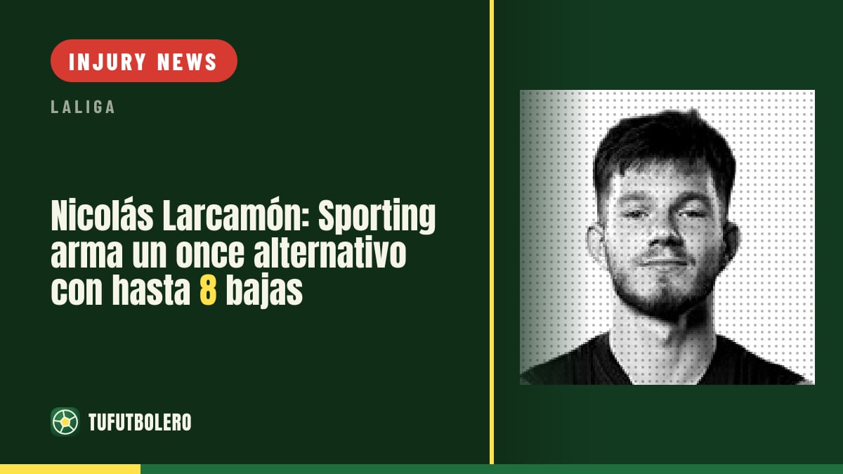 Nicolás Larcamón: Sporting reshuffles for Celta Fortuna with up to 8 absences