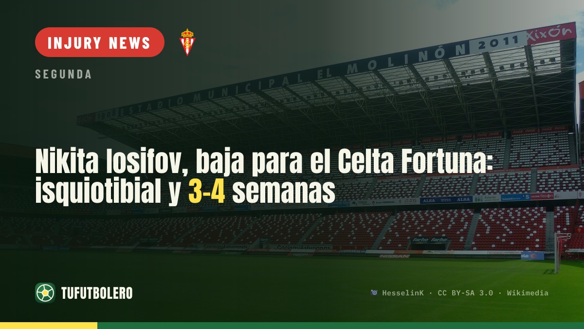 Nikita Iosifov ruled out vs Celta Fortuna with hamstring injury