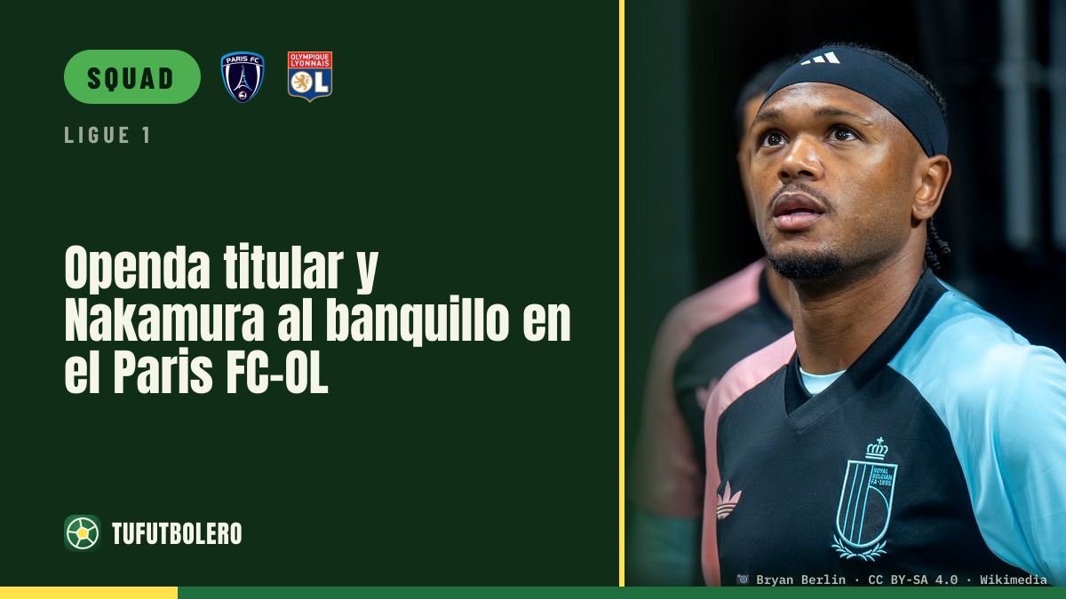 Openda starts, Nakamura on the bench for Paris FC-OL