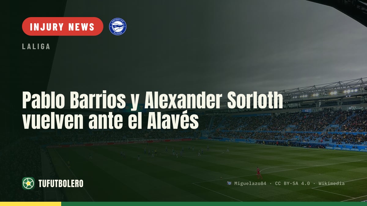 Pablo Barrios and Alexander Sorloth return for Alavés trip