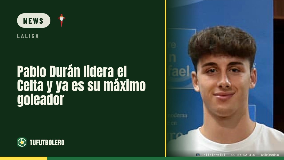 Pablo Durán fires for Celta and is their top scorer so far