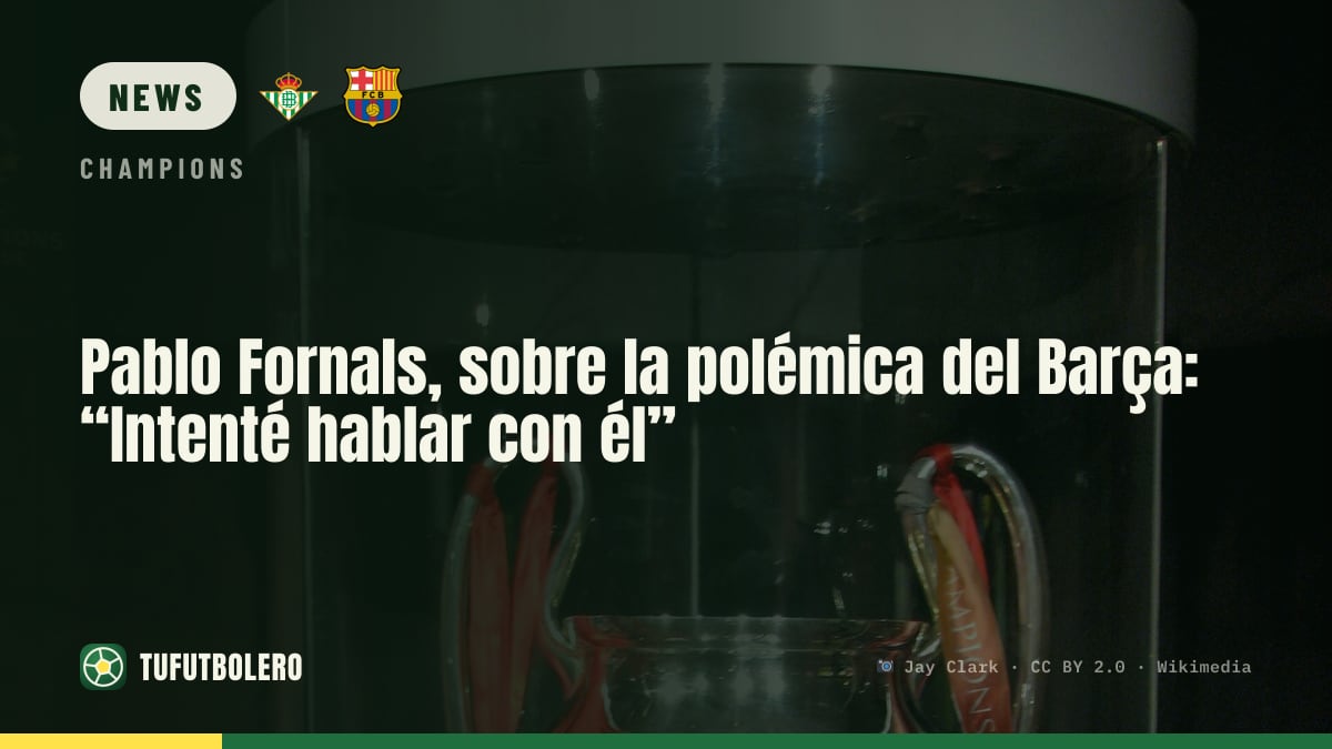 Pablo Fornals on the Barça controversy: “I tried to talk to him”