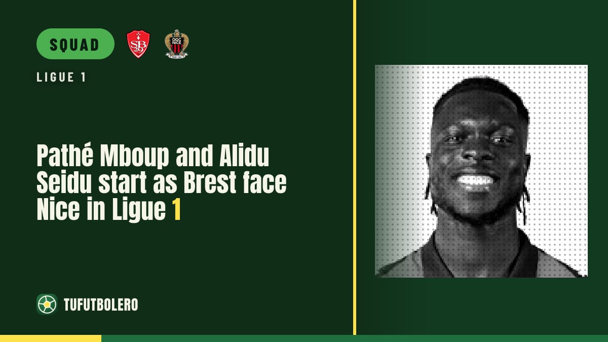 Pathé Mboup and Alidu Seidu start as Brest face Nice in Ligue 1