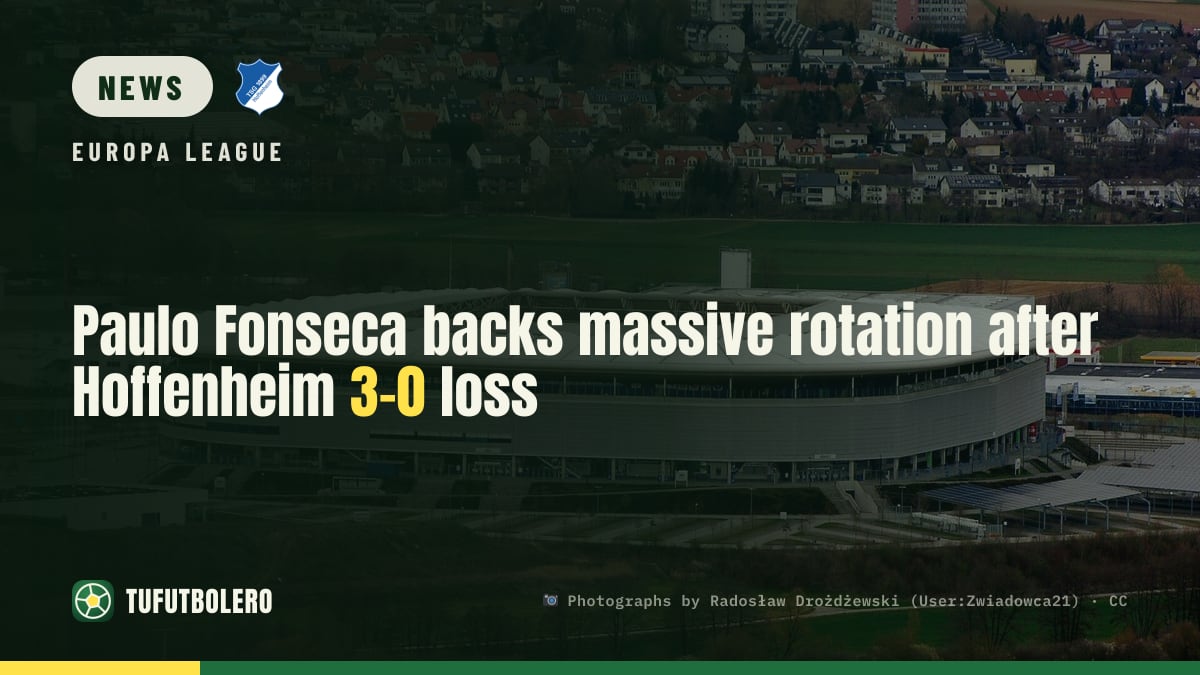 Paulo Fonseca backs massive rotation after Hoffenheim 3-0 loss