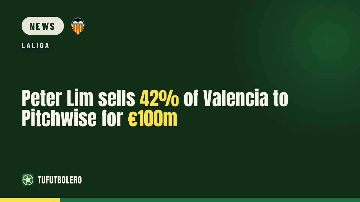 Peter Lim sells 42% of Valencia to Pitchwise for €100m
