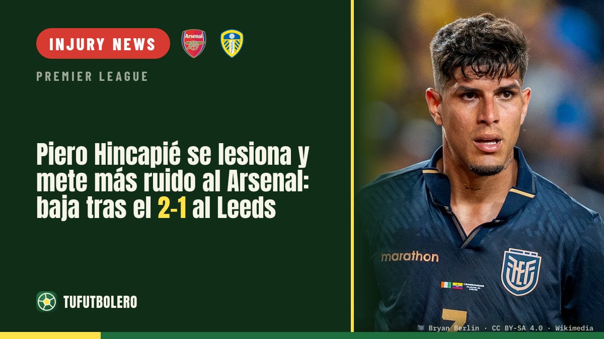 Piero Hincapié injury adds to Arsenal stress after 2-1 Leeds comeback