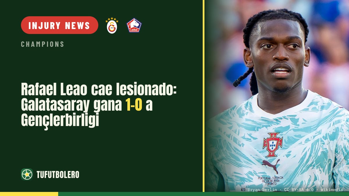 Rafael Leao injured as Galatasaray edge Gençlerbirligi 1-0