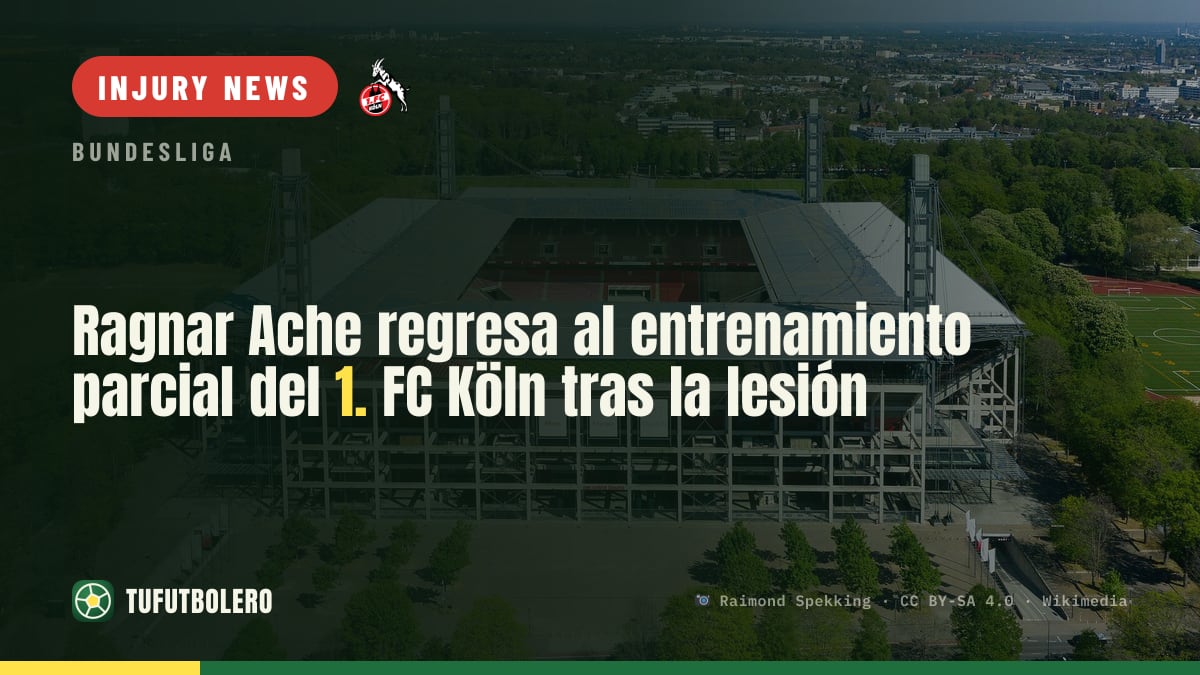 Ragnar Ache returns to partial training with 1. FC Köln after muscle injury