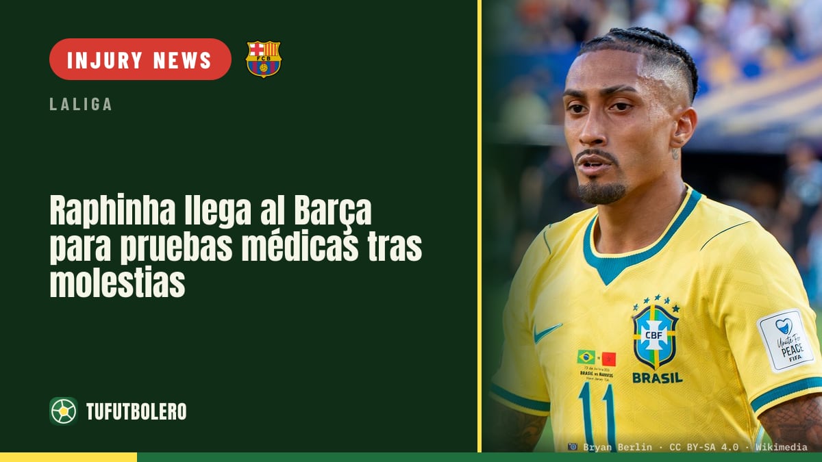Raphinha to undergo medical tests at Barcelona after injury concerns