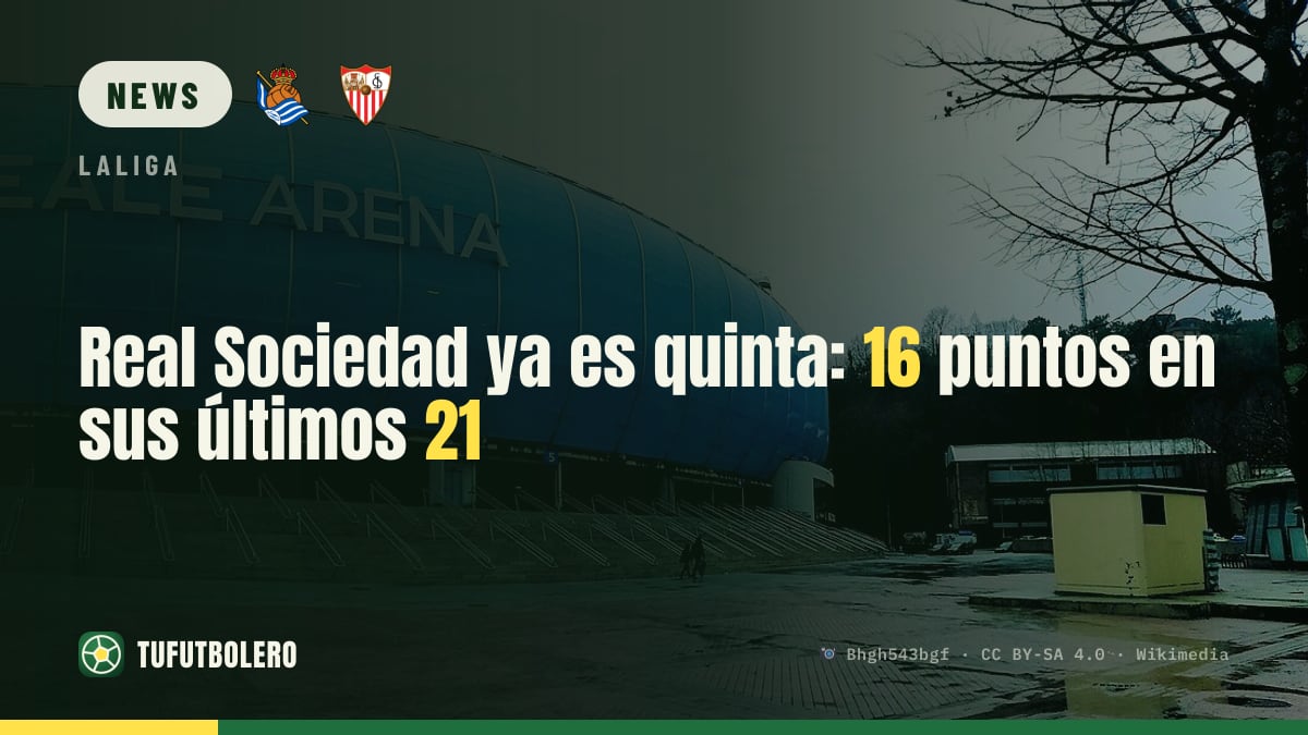 Real Sociedad are fifth after scoring 16 points from last 21