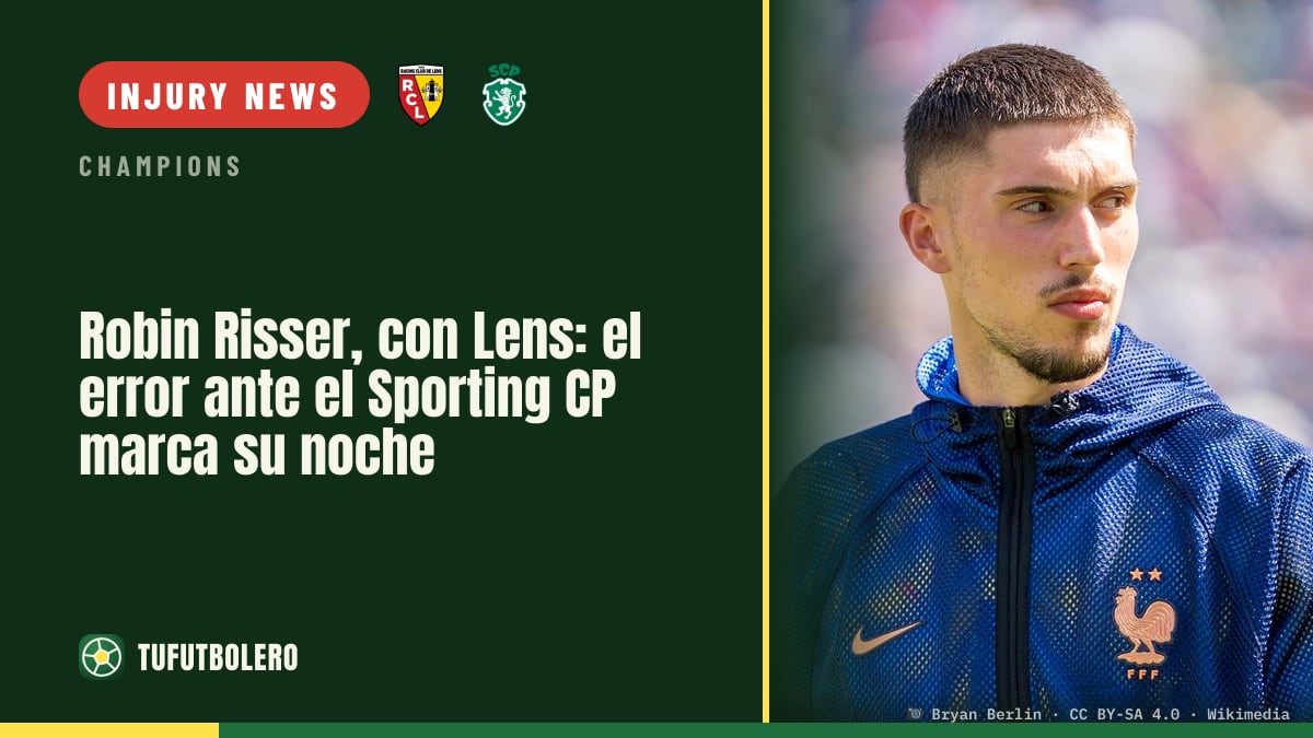 Robin Risser’s Lens night sours after a mistake vs Sporting CP