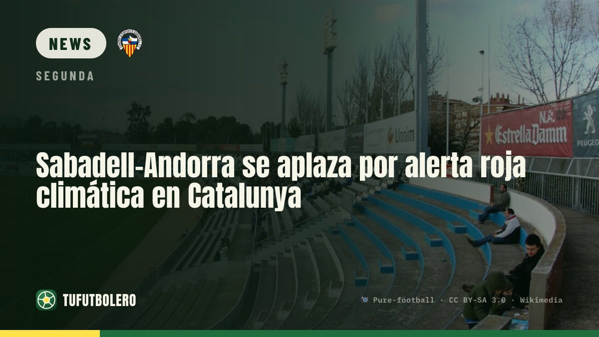 Sabadell vs Andorra postponed after Catalonia issues red weather alert
