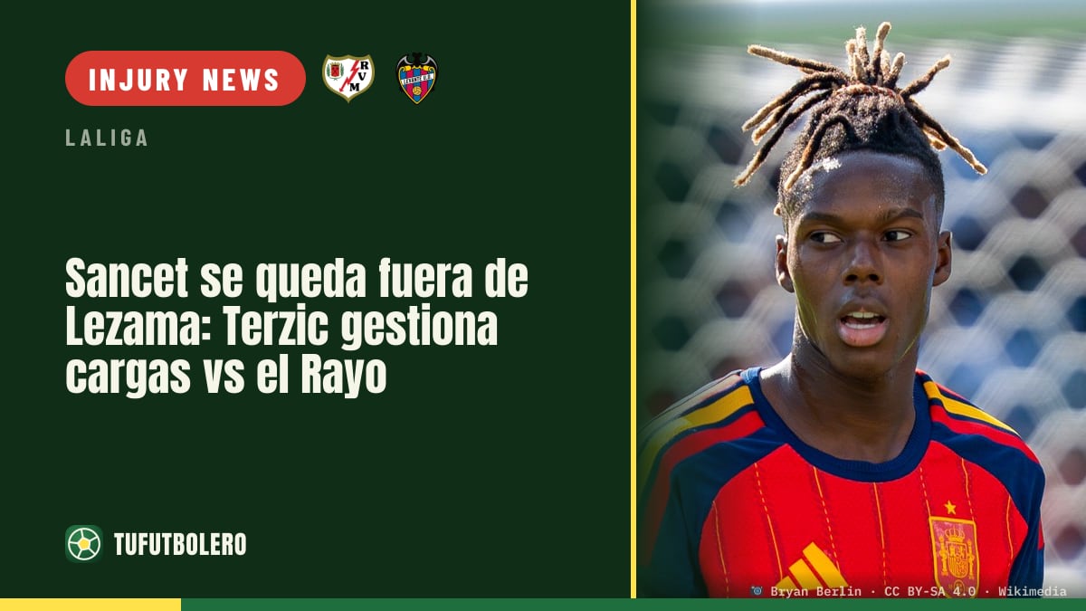 Sancet misses Lezama session: Terzic manages loads before Rayo