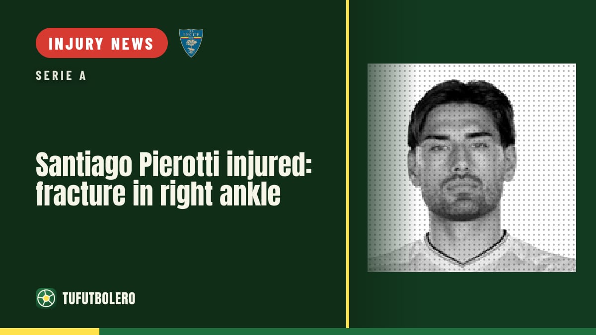 Santiago Pierotti injured: fracture in right ankle