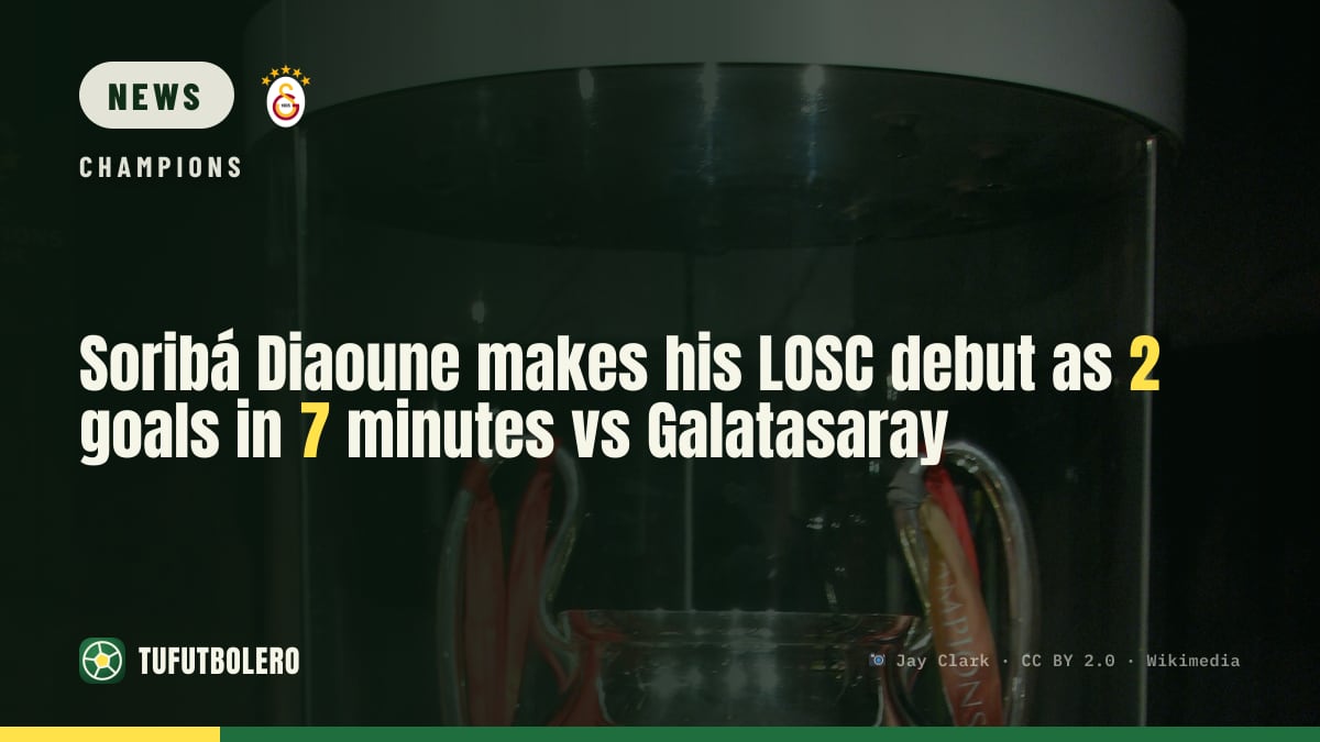 Soribá Diaoune makes his LOSC debut as 2 goals in 7 minutes vs Galatasaray