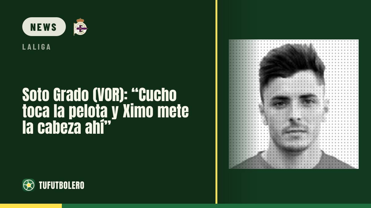 Soto Grado (VOR) says: “Cucho touches the ball and Ximo heads it”