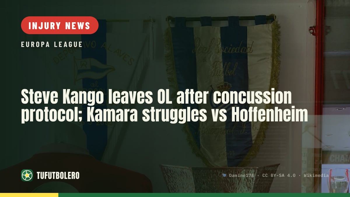 Steve Kango leaves OL after concussion protocol; Kamara struggles vs Hoffenheim