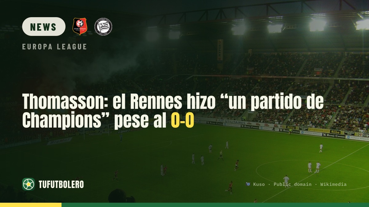 Thomasson: Rennes played “real European football” in 0-0