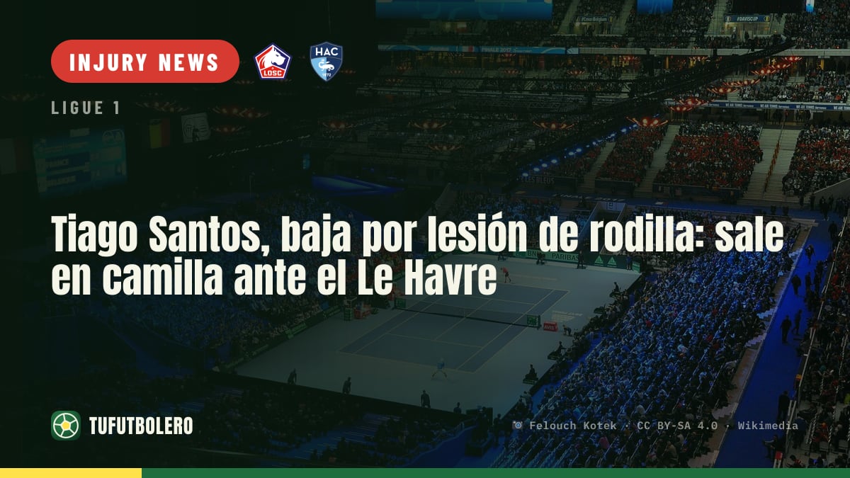 Tiago Santos injured in the left knee: stretchered off vs Le Havre