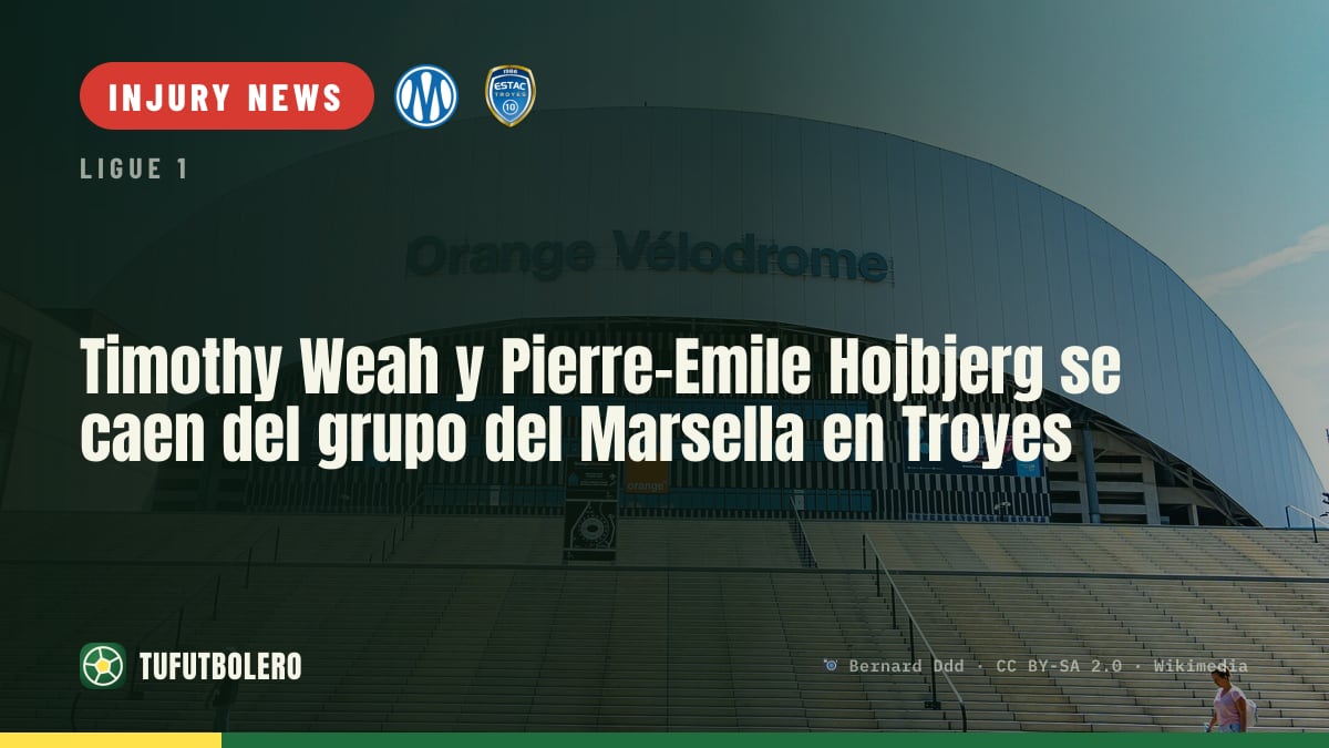 Timothy Weah and Pierre-Emile Hojbjerg miss Marseille’s Troyes trip