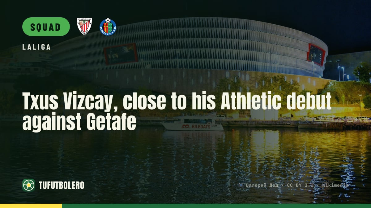 Txus Vizcay, close to his Athletic debut against Getafe