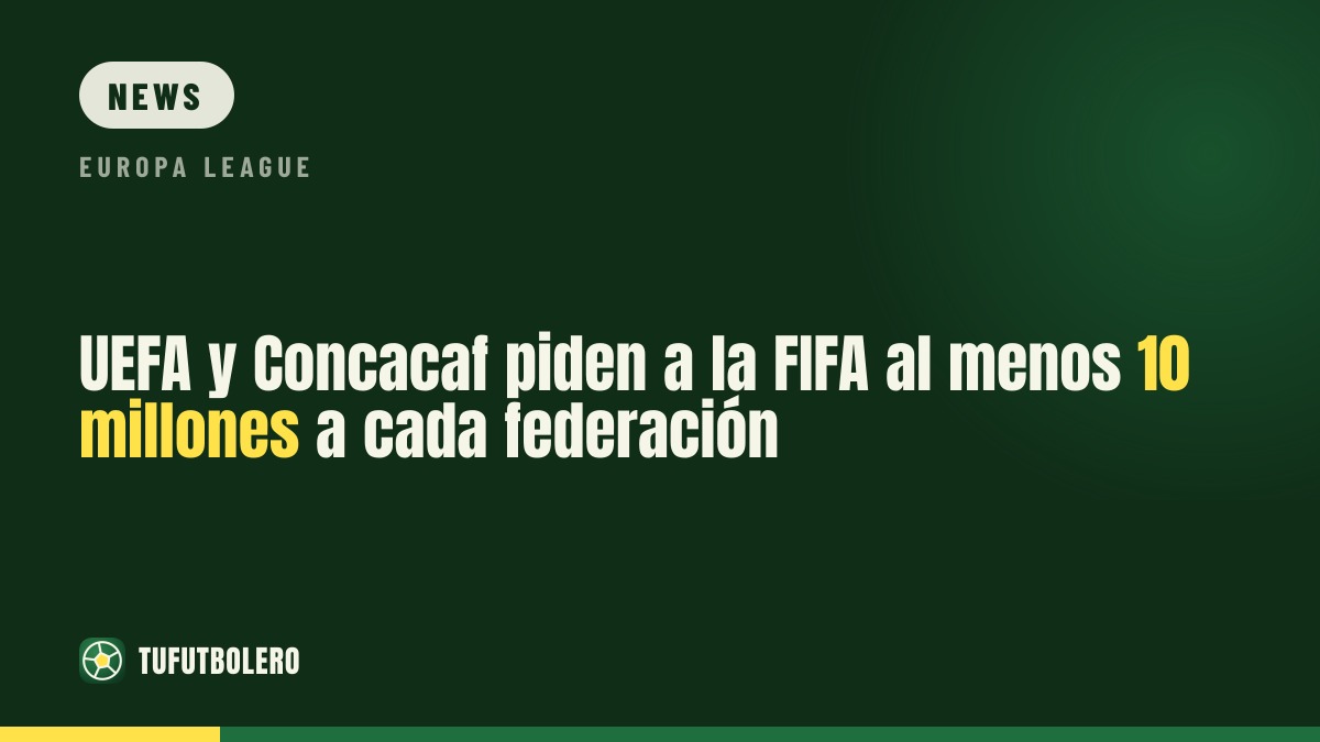 UEFA and Concacaf ask FIFA for at least $10m for each federation