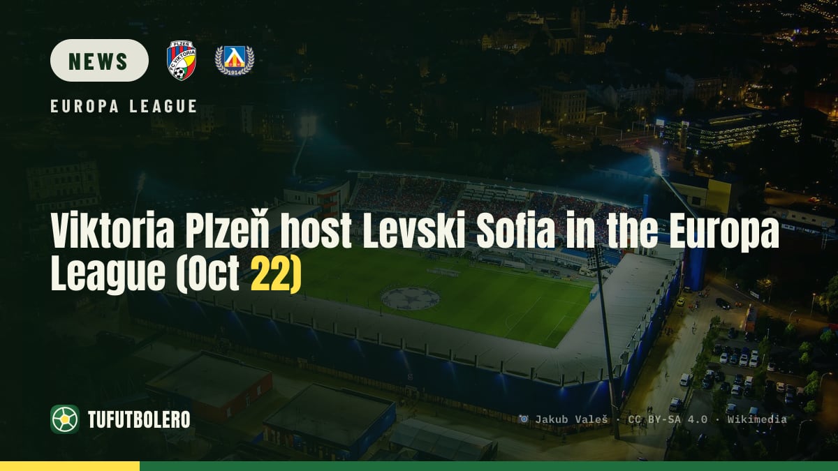 Viktoria Plzeň host Levski Sofia in the Europa League (Oct 22)