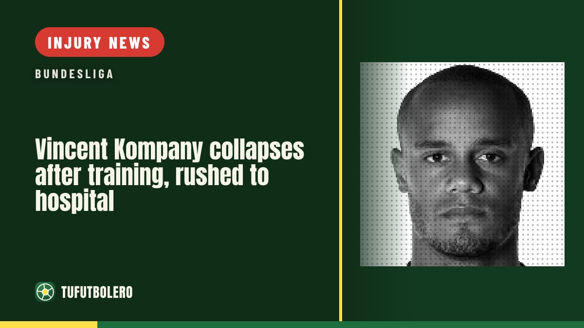 Vincent Kompany collapses after training, rushed to hospital
