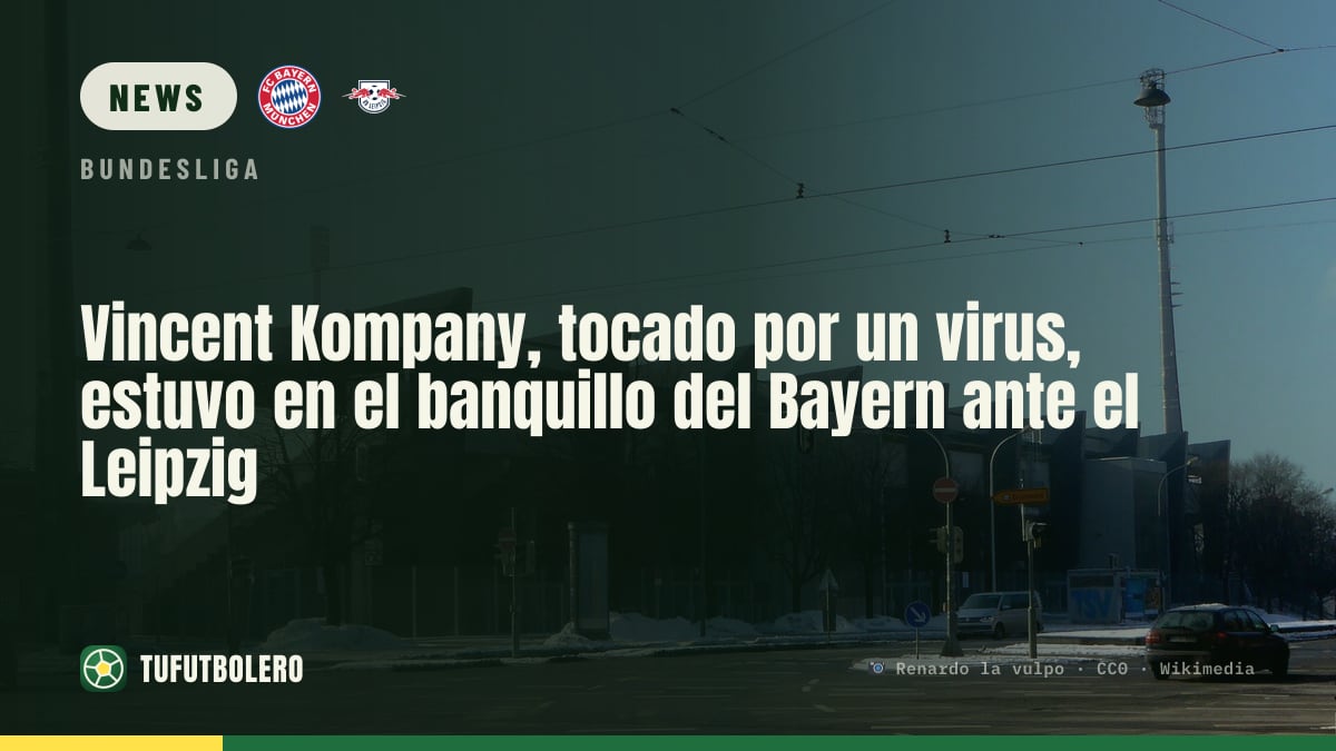 Vincent Kompany weakened by a virus still sat on Bayern’s bench vs Leipzig