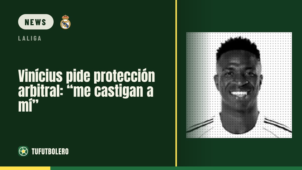 Vinícius asks for referee protection: “I get booked”