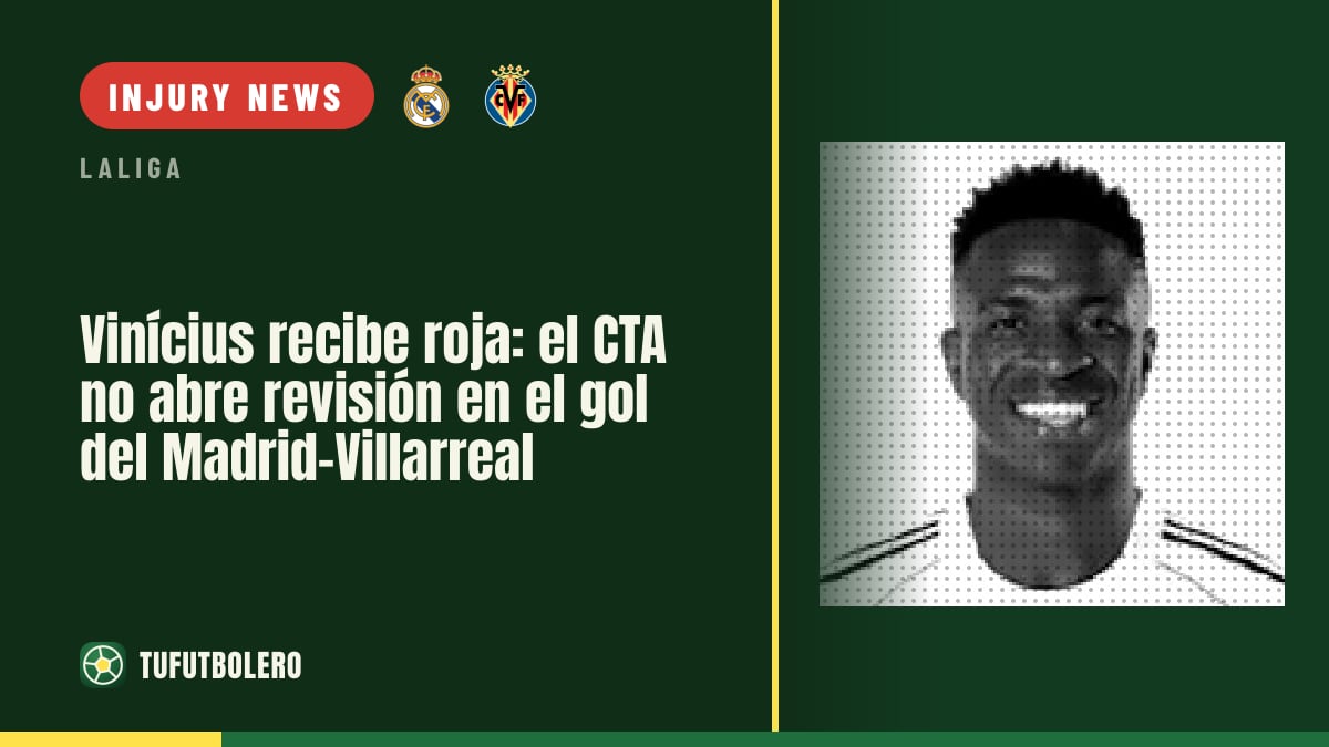Vinícius sent off: CTA won’t review the incident in Real Madrid-Villarreal
