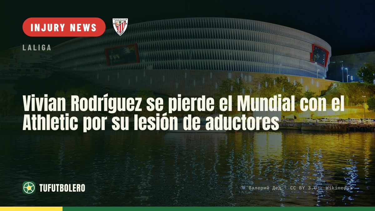 Vivian Rodríguez misses the World Cup with Athletic due to adductor injury