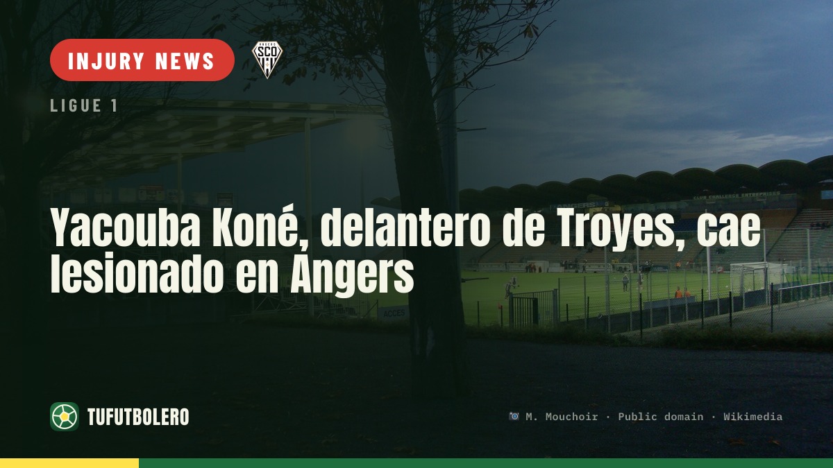 Troyes striker Yacouba Koné seriously hurt at Angers