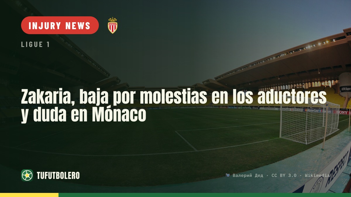 Zakaria set for rest as Monaco captain has adductor issue