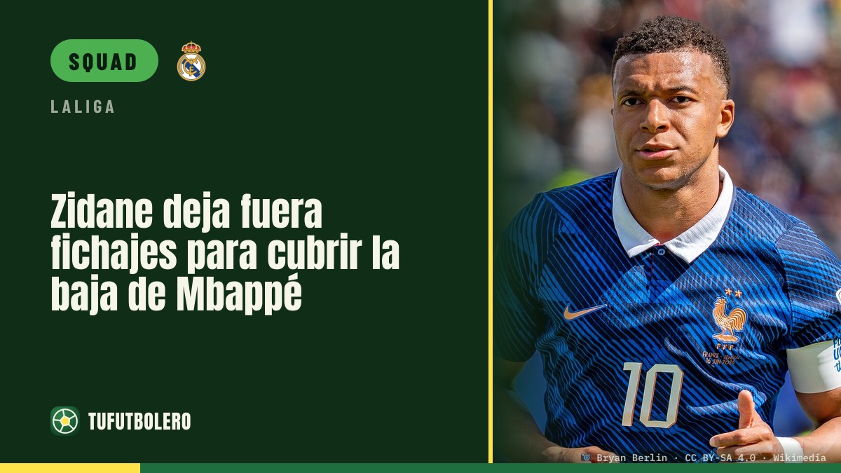 Zidane won't call a replacement for Mbappé’s injury