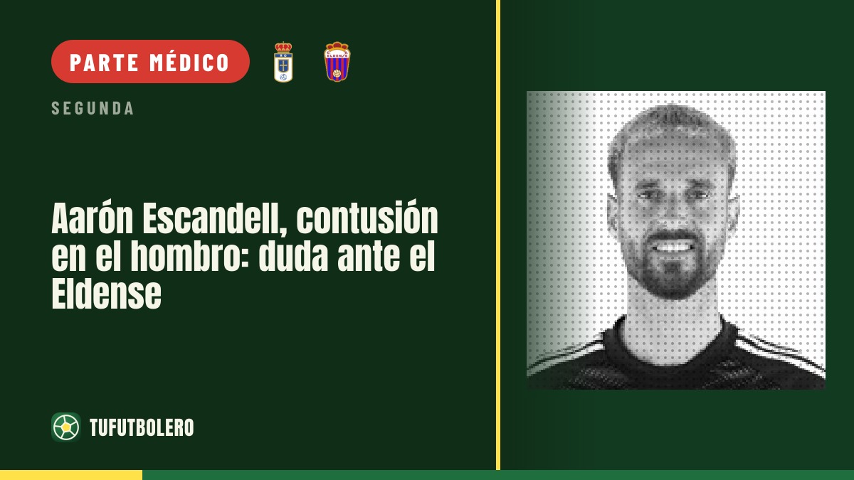 Aarón Escandell, contusión en el hombro: duda ante el Eldense