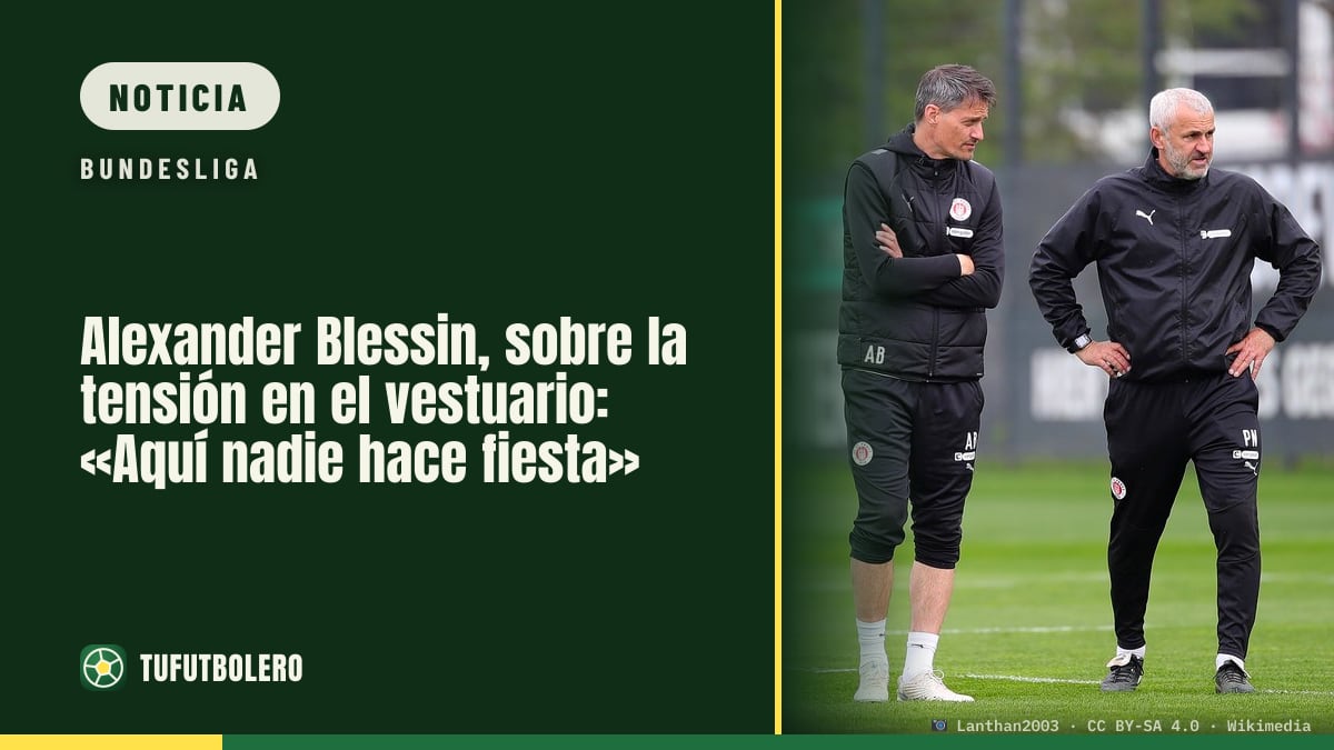 Alexander Blessin, sobre la tensión en el vestuario: «Aquí nadie hace fiesta»