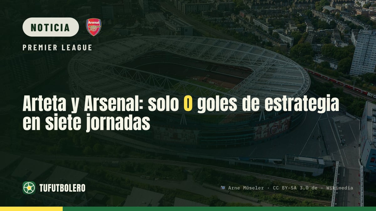 Arteta y Arsenal: solo 0 goles de estrategia en siete jornadas