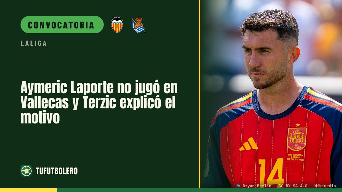 Aymeric Laporte no jugó en Vallecas y Terzic explicó el motivo