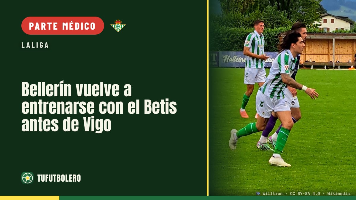 Bellerín vuelve a entrenarse con el Betis antes de Vigo