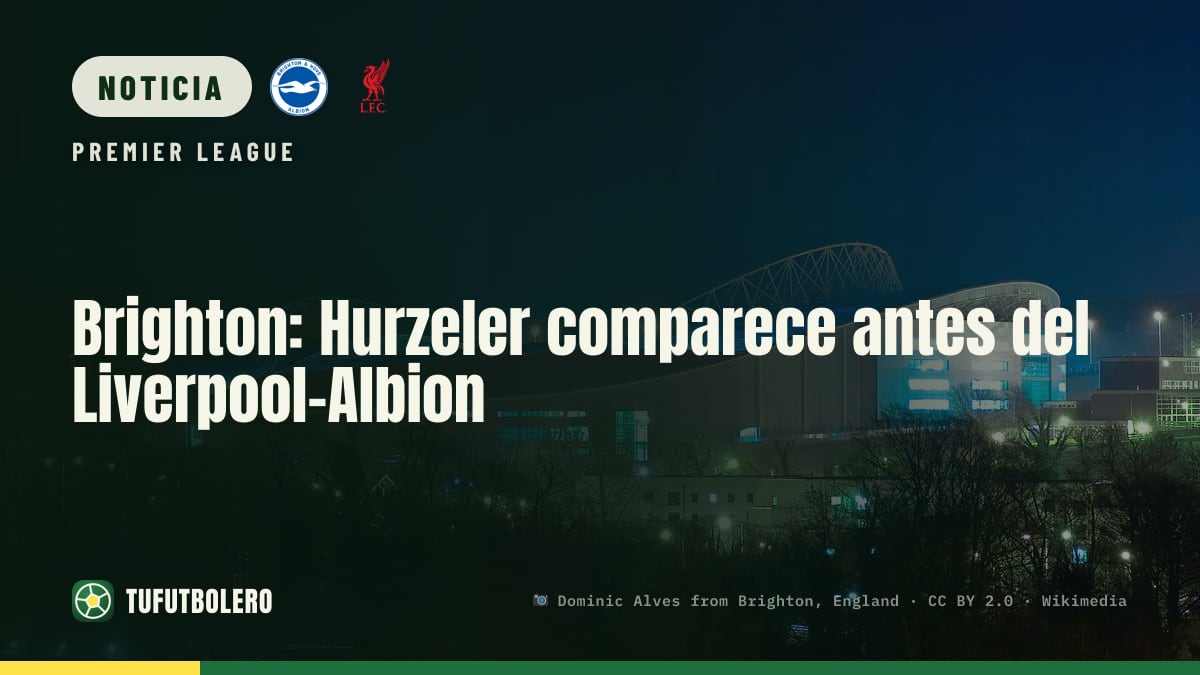 Brighton: Hurzeler comparece antes del Liverpool-Albion