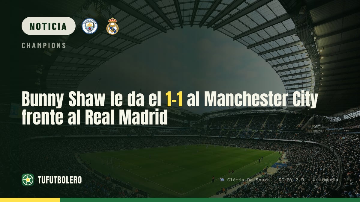 Bunny Shaw le da el 1-1 al Manchester City frente al Real Madrid