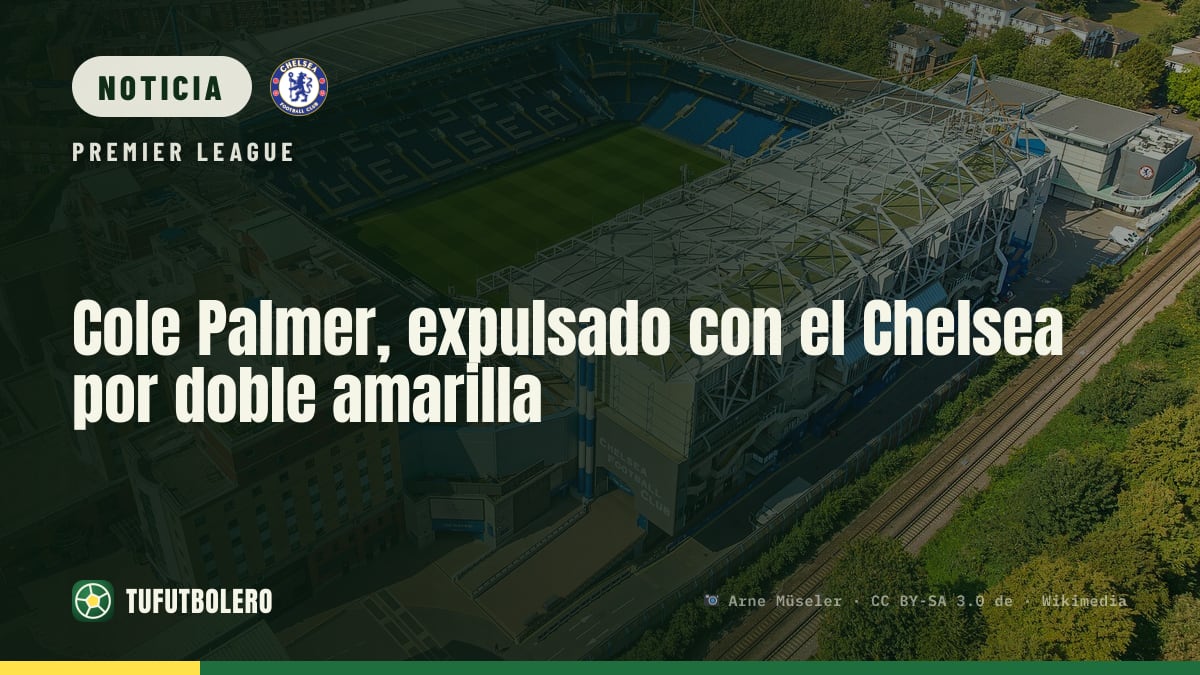 Cole Palmer, expulsado con el Chelsea por doble amarilla