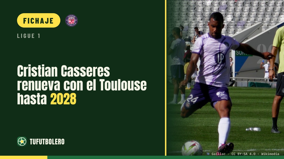 Cristian Casseres renueva con el Toulouse hasta 2028