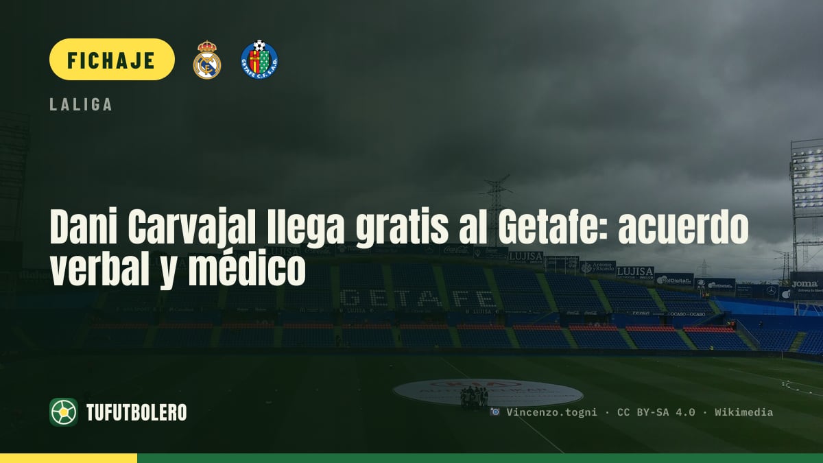Dani Carvajal llega gratis al Getafe: acuerdo verbal y médico