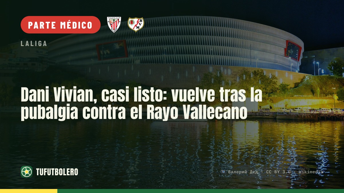 Dani Vivian, casi listo: vuelve tras la pubalgia contra el Rayo Vallecano