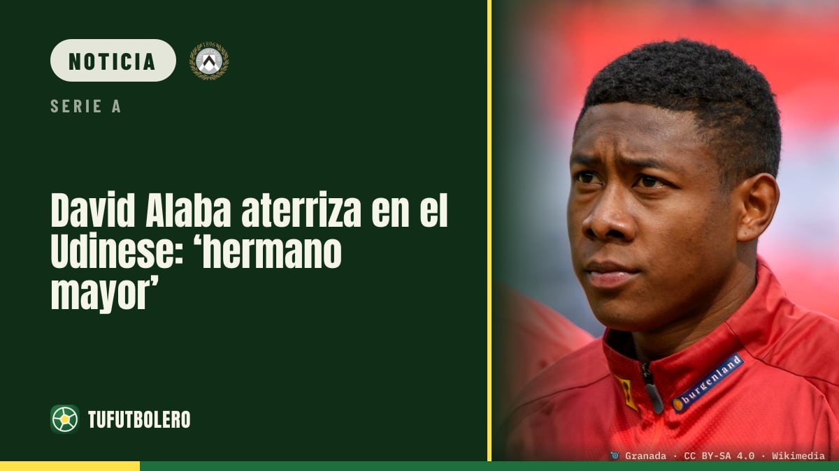 David Alaba aterriza en el Udinese: ‘hermano mayor’