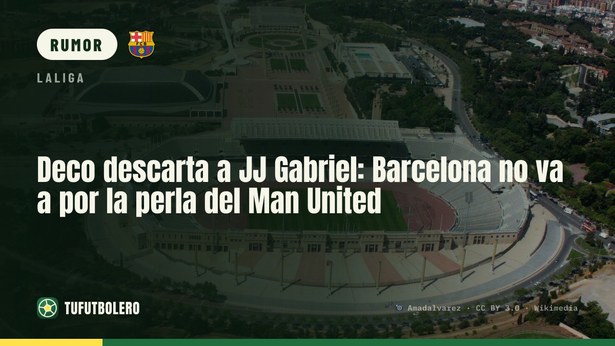Deco descarta a JJ Gabriel: Barcelona no va a por la perla del Man United