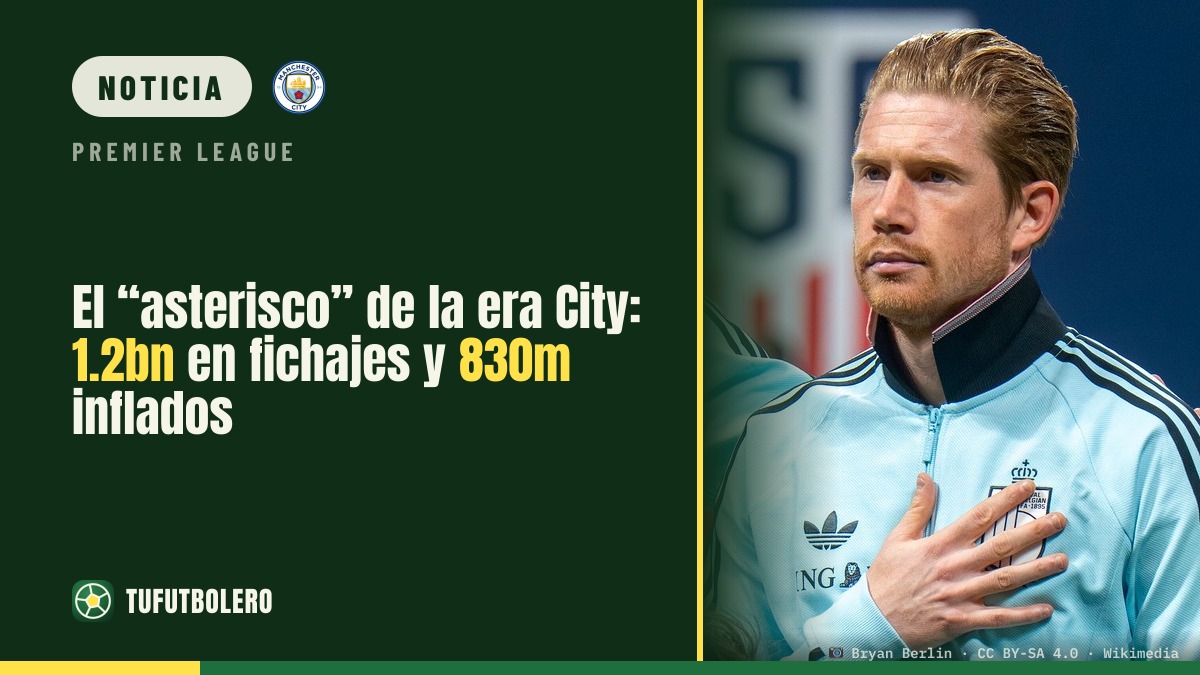 El “asterisco” de la era City: 1.2bn en fichajes y 830m inflados